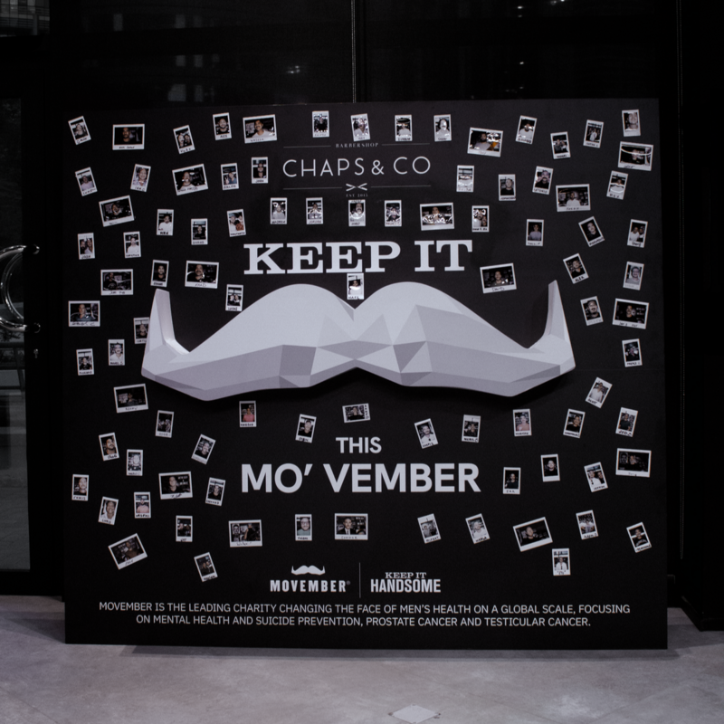 Chaps & Co Movember Wall